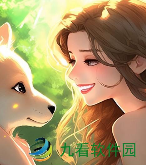 人与动物交互一个微笑—人与动物和谐相处的瞬间